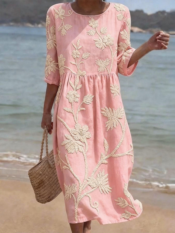 Raquel | Vestido Vintage Bordado para Mujer