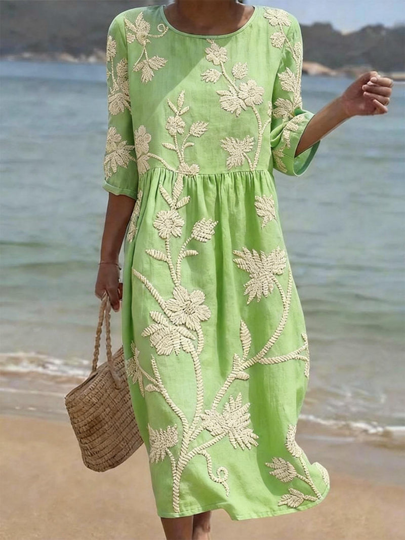 Raquel | Vestido Vintage Bordado para Mujer