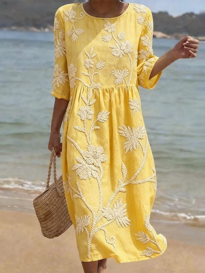 Raquel | Vestido Vintage Bordado para Mujer