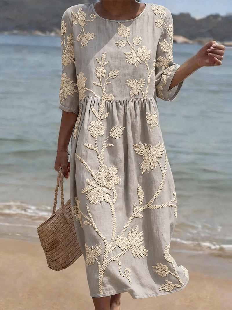 Raquel | Vestido Vintage Bordado para Mujer