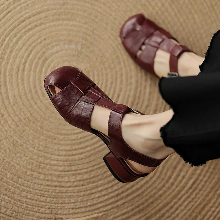 Coralia - Sapatos de Salto Chunky para Mulher