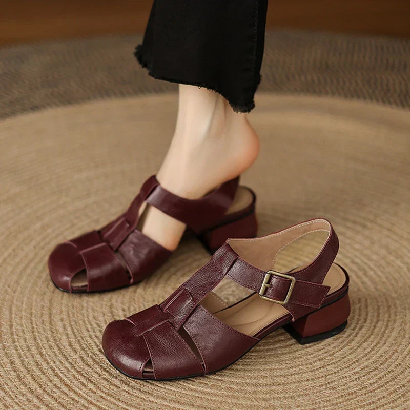 Coralia - Sapatos de Salto Chunky para Mulher