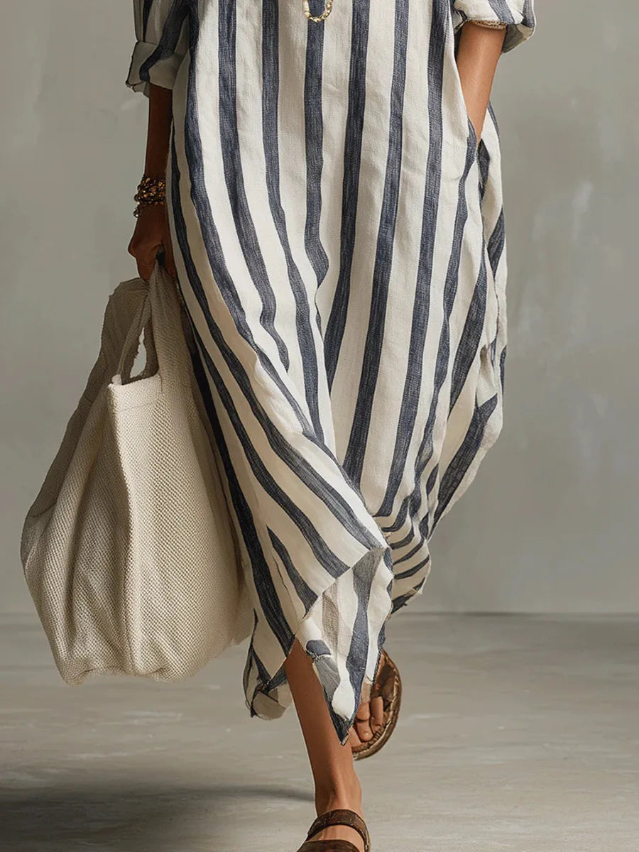 Pepa | Vestido camisero longo para Mulher