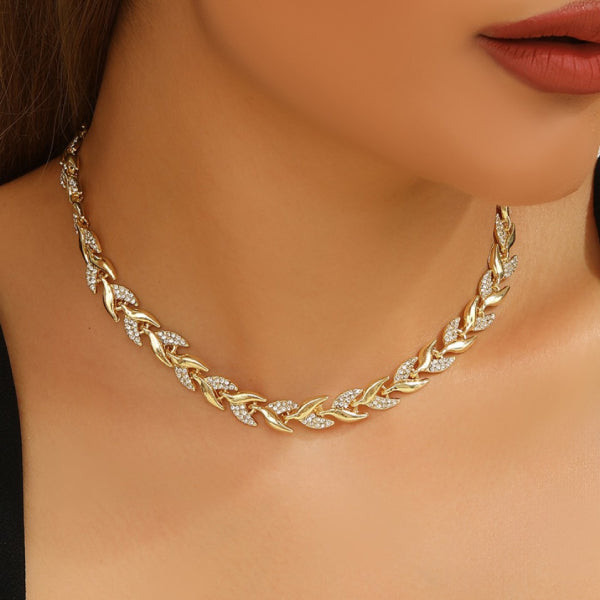 Vestiri® | Conjunto de Colar e Pulseira em Forma de Cauda de Peixe Feito à Mão