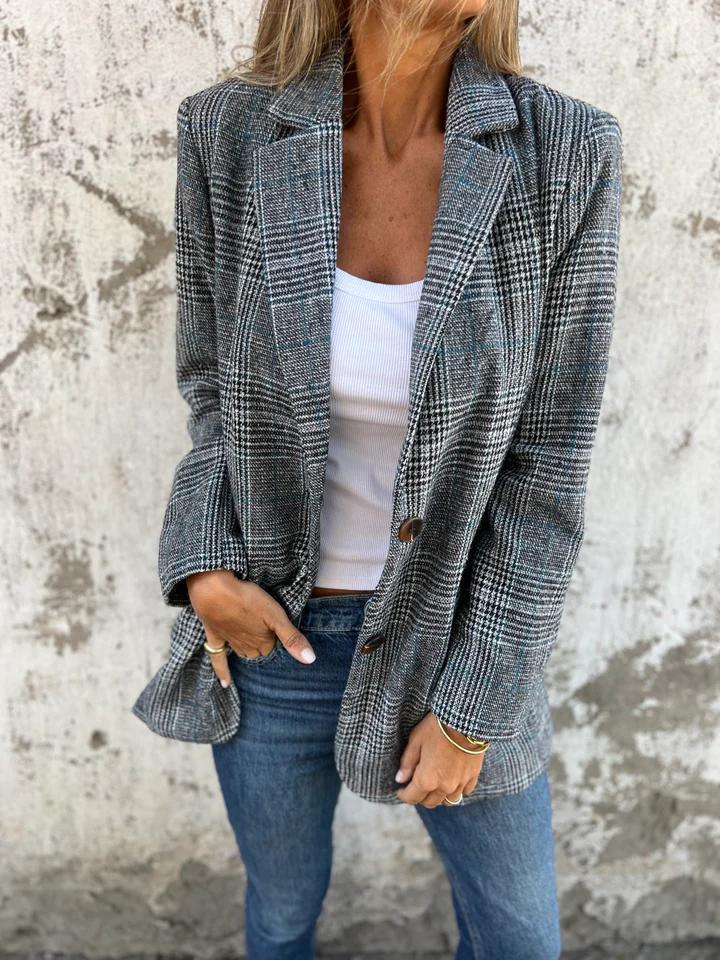 Alicja | Blazer elegante a quadrados para Mulher
