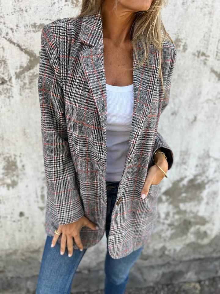 Alicja | Blazer elegante a quadrados para Mulher