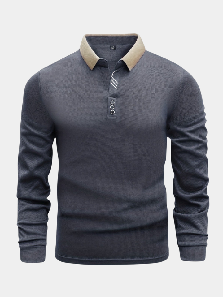 MÓNACO | POLO DE MANGAS LONGAS PARA HOMEM