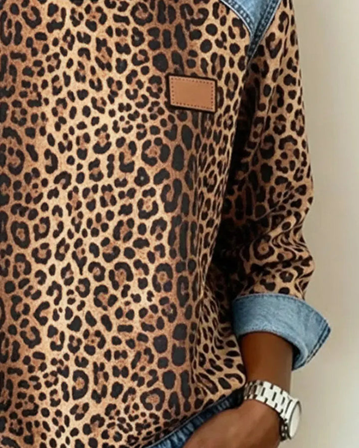 Leo - Camisola de Mulher com Estampa de Leopardo
