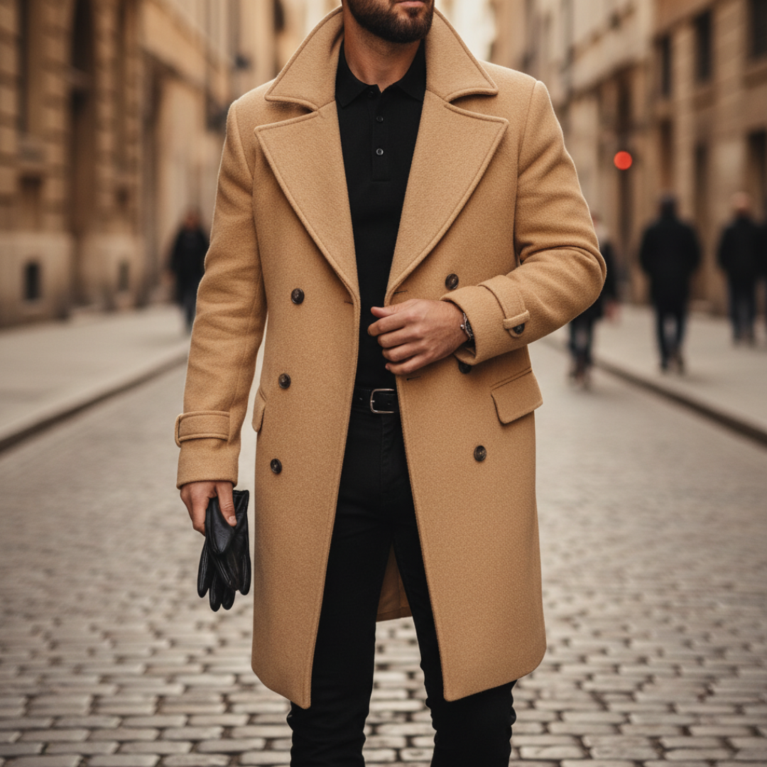 Marcello | Cappotto Homem Lã Duplo Peito Invernale