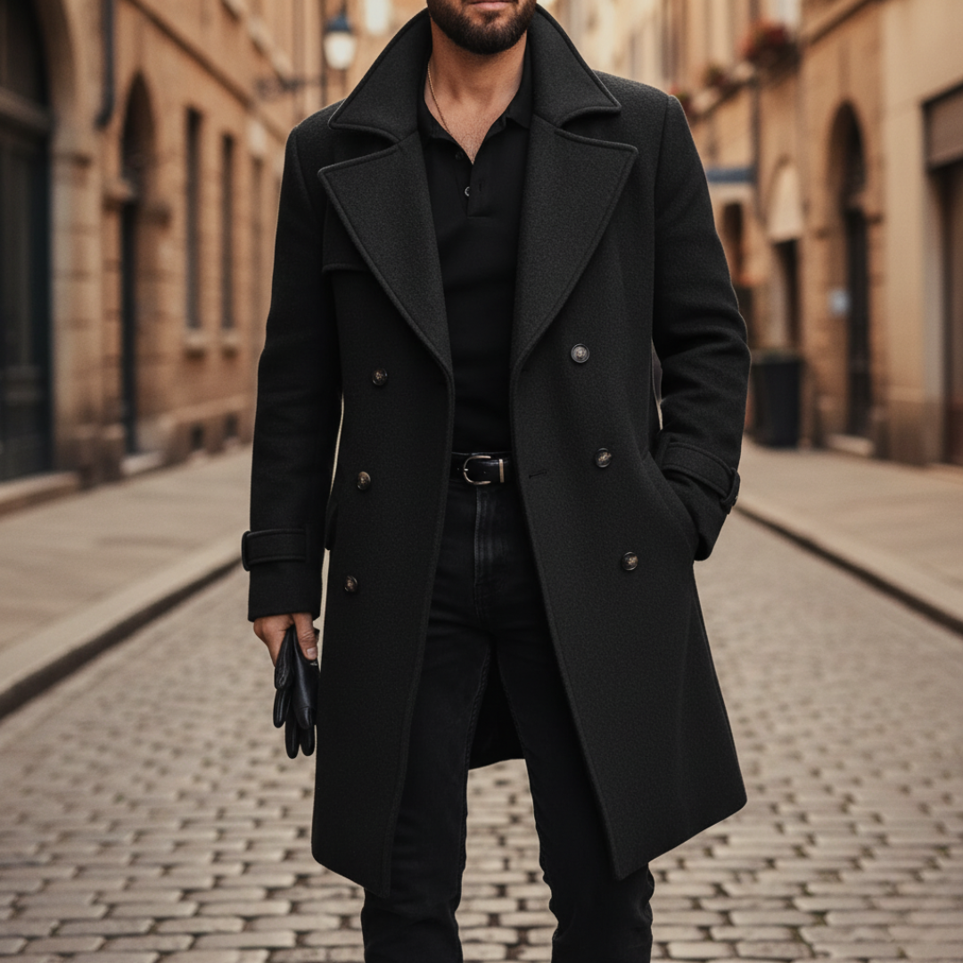 Marcello | Cappotto Homem Lã Duplo Peito Invernale