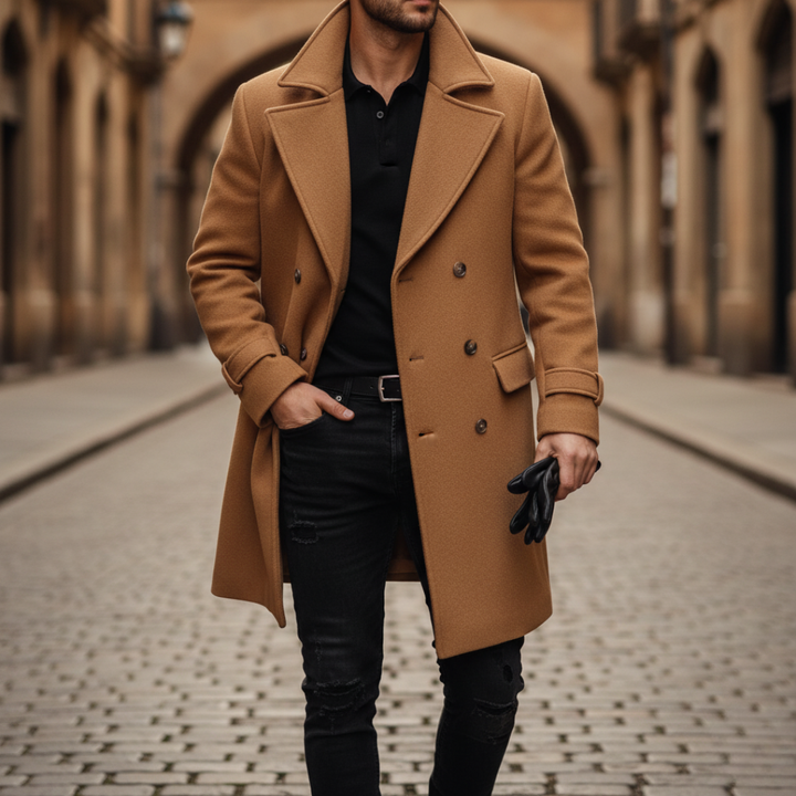 Marcello | Cappotto Homem Lã Duplo Peito Invernale