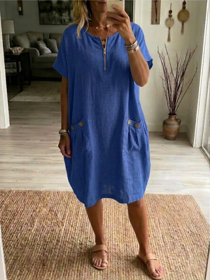 Tessa – Vestido com fecho éclair para Mulher