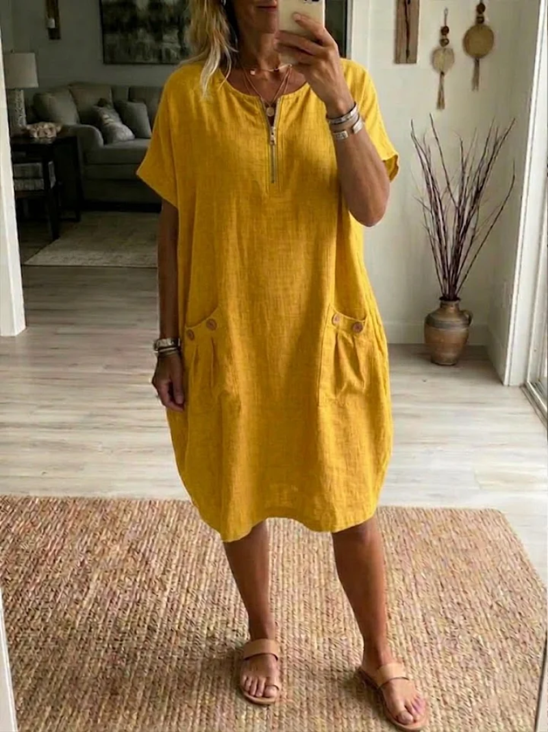 Tessa – Vestido com fecho éclair para Mulher