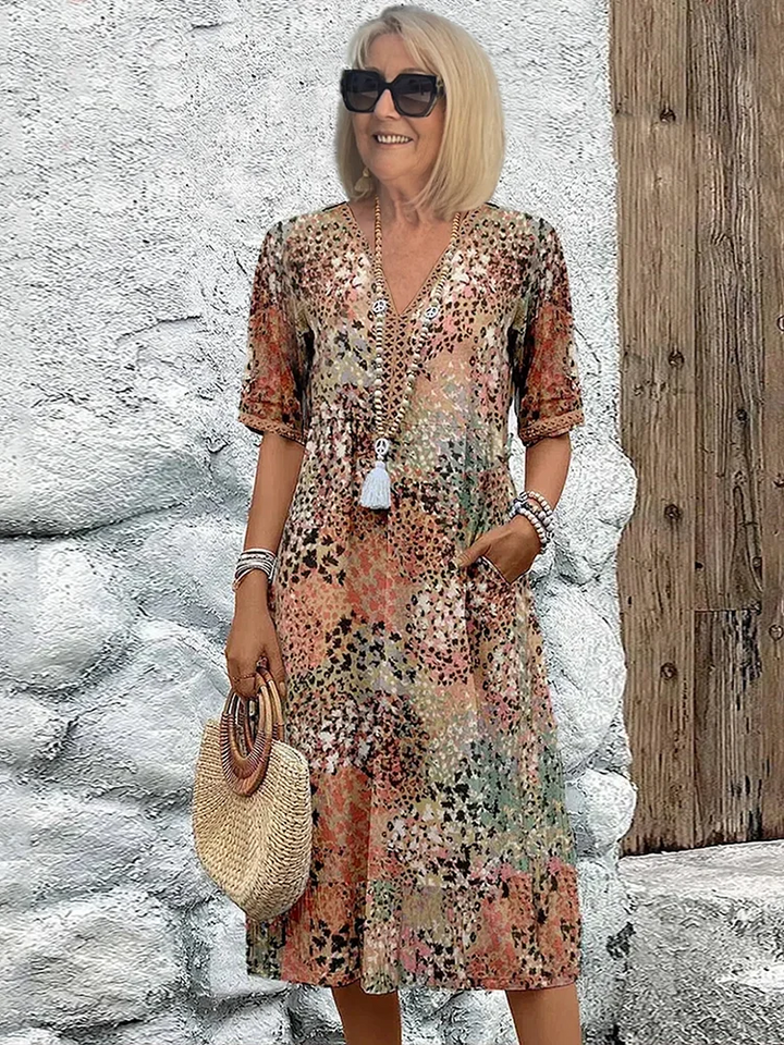 Harper | Vestido Floral Animado para Mulher