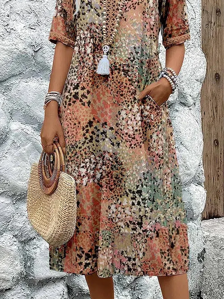 Harper | Vestido Floral Animado para Mulher