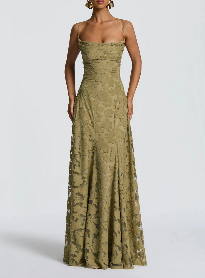 Rhoda – Elegância fluida no estilo maxi intemporal para Mulher