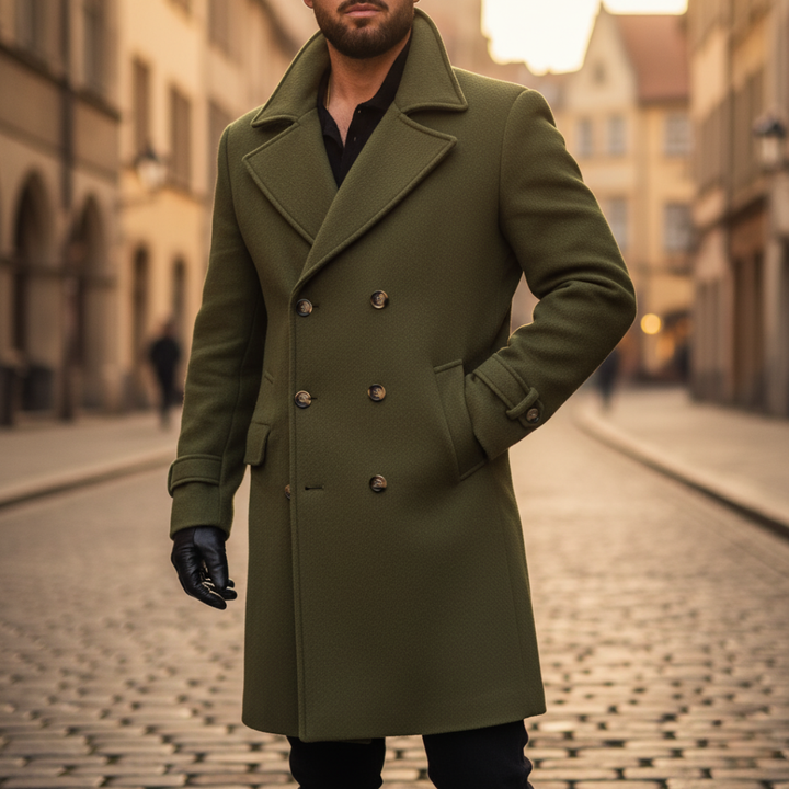 Marcello | Cappotto Homem Lã Duplo Peito Invernale