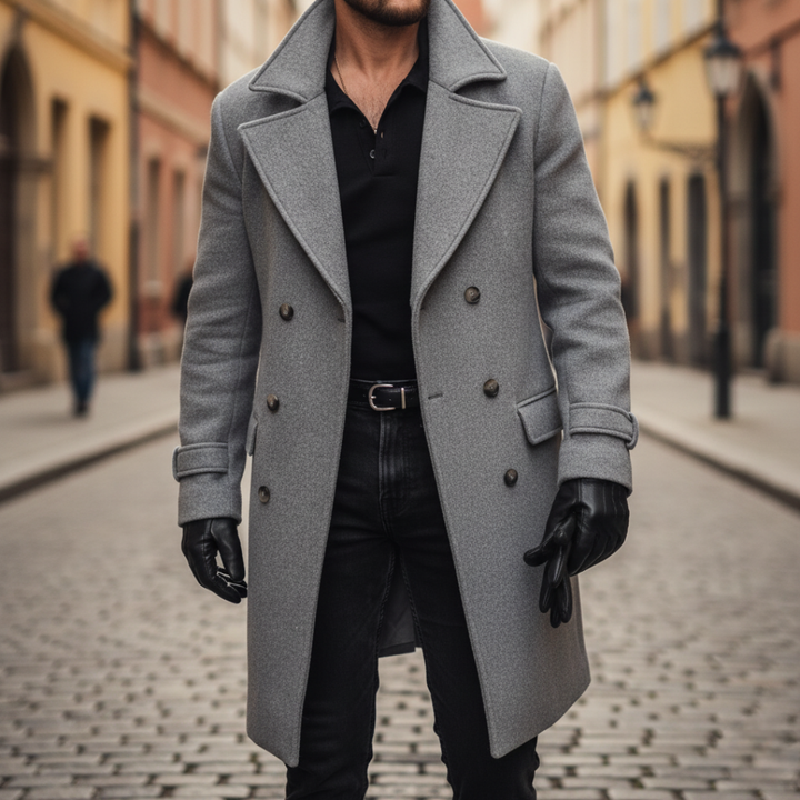 Marcello | Cappotto Homem Lã Duplo Peito Invernale
