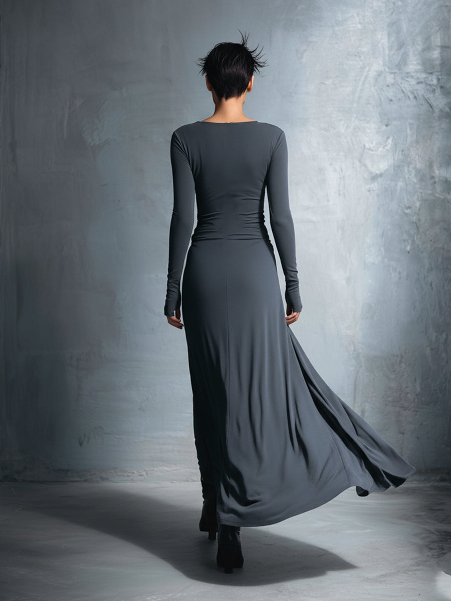 Naiara ❘ Vestido maxi com nó lateral para Mulher