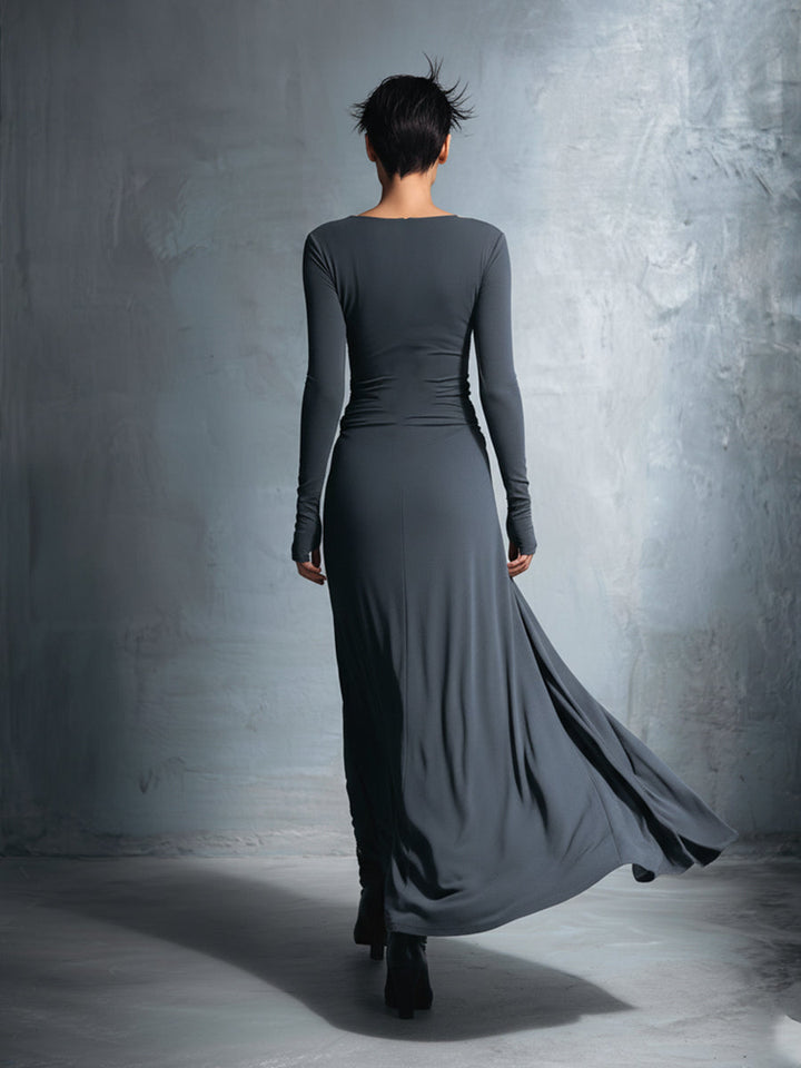Naiara ❘ Vestido maxi com nó lateral para Mulher