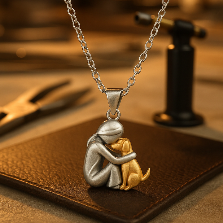 Zavelli™ | Colar com pingente de abraço