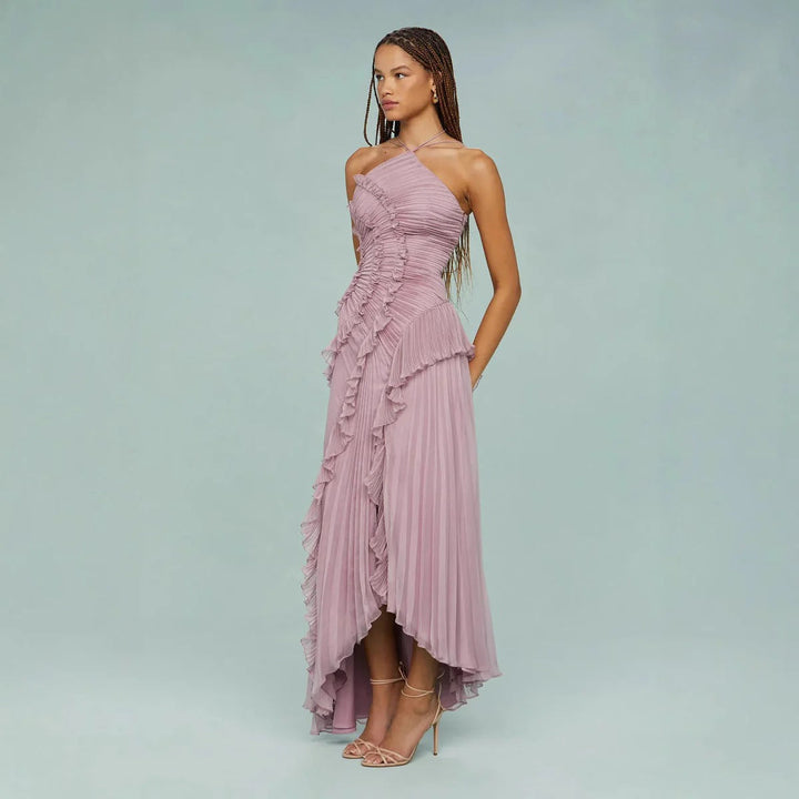 OLAYA | Vestido longo com babados de Mulher
