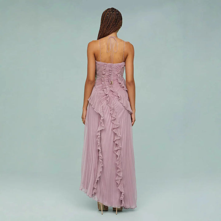 OLAYA | Vestido longo com babados de Mulher