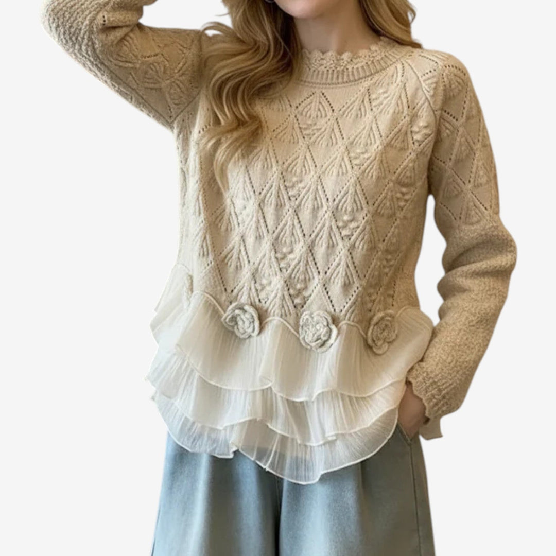Graci™ Camisola Testurizado