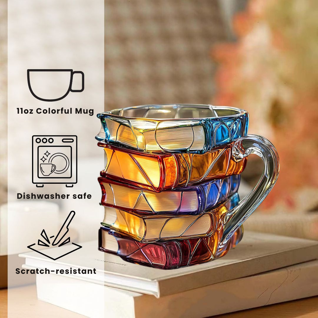 Leitura Feliz - Caneca artesanal 3D