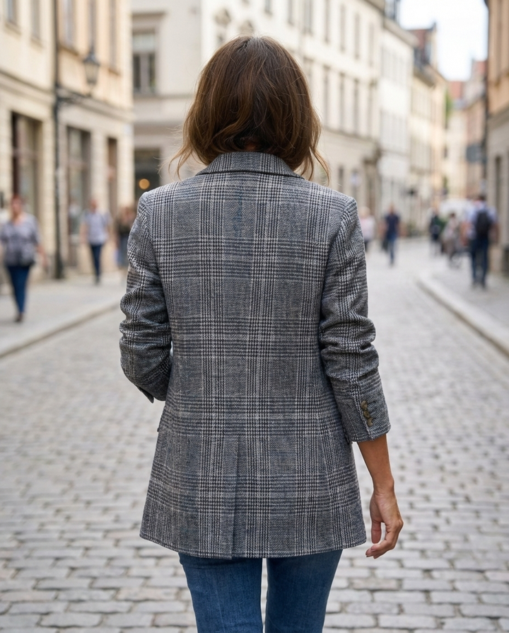 Alicja | Blazer elegante a quadrados para Mulher