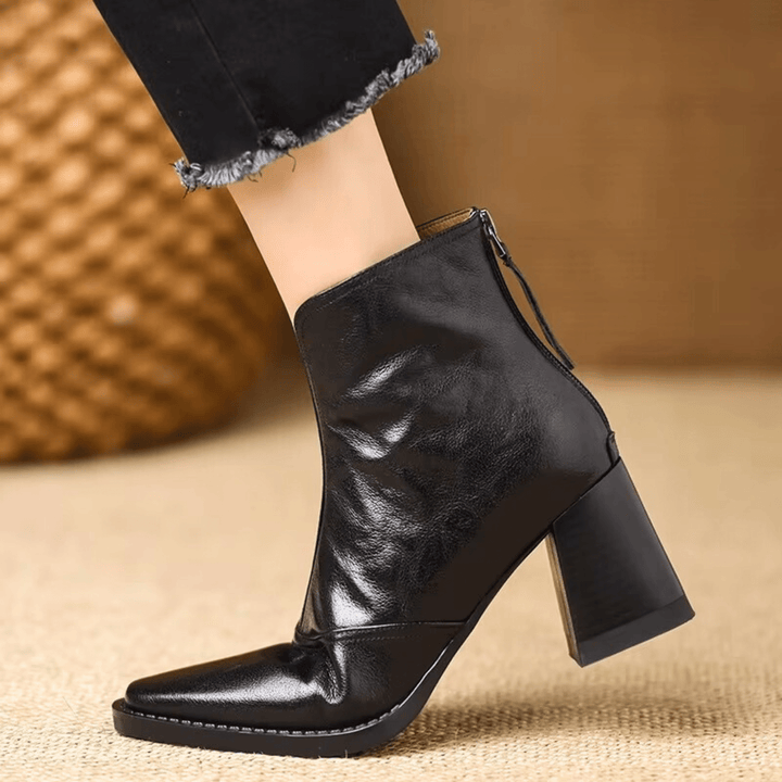 Claudia | Botins de Luxo com Tacão Médio