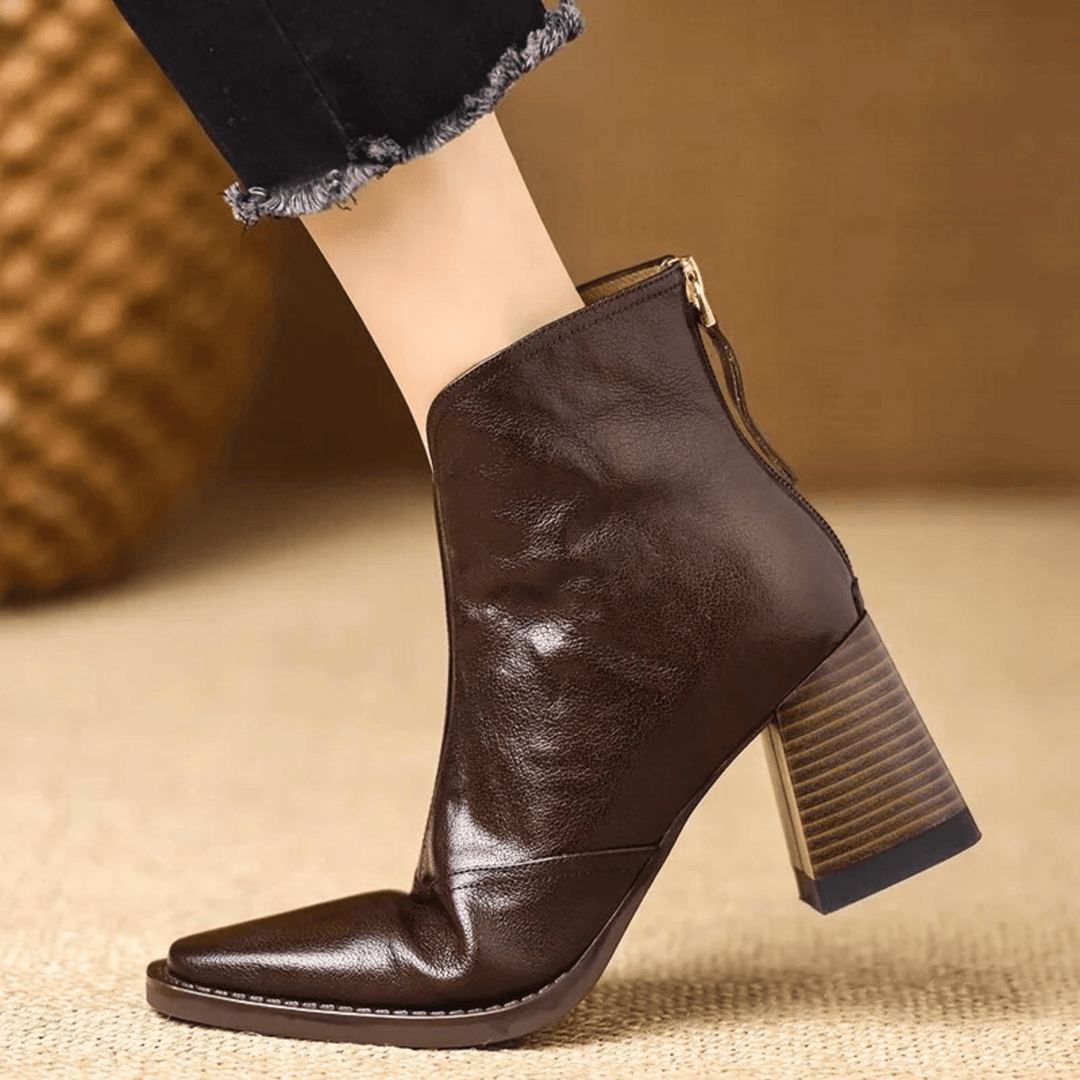 Claudia | Botins de Luxo com Tacão Médio