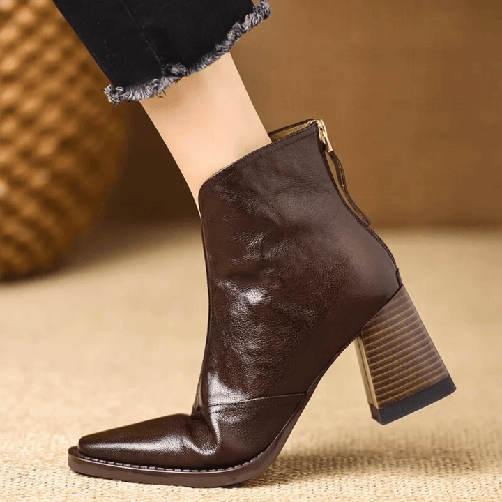 Claudia | Botins de Luxo com Tacão Médio