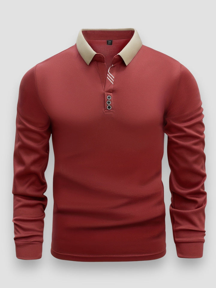 MÓNACO | POLO DE MANGAS LONGAS PARA HOMEM