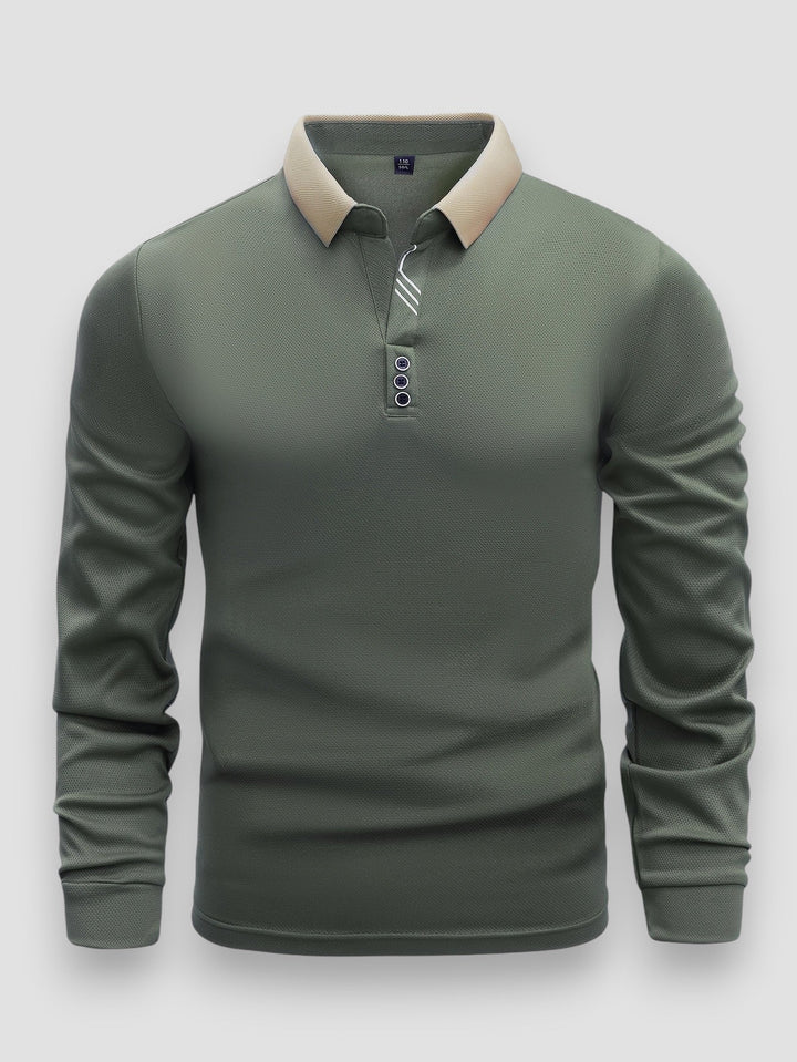 MÓNACO | POLO DE MANGAS LONGAS PARA HOMEM