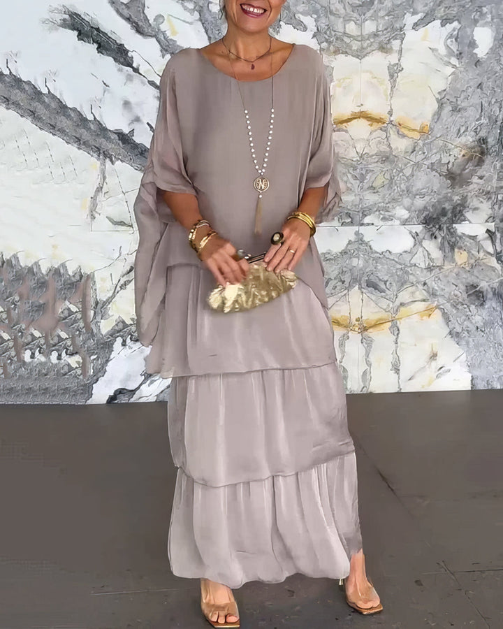 Lara - Vestido artístico folgado para Mulher