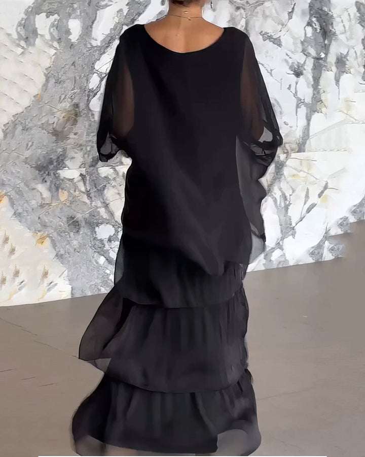 Lara - Vestido artístico folgado para Mulher