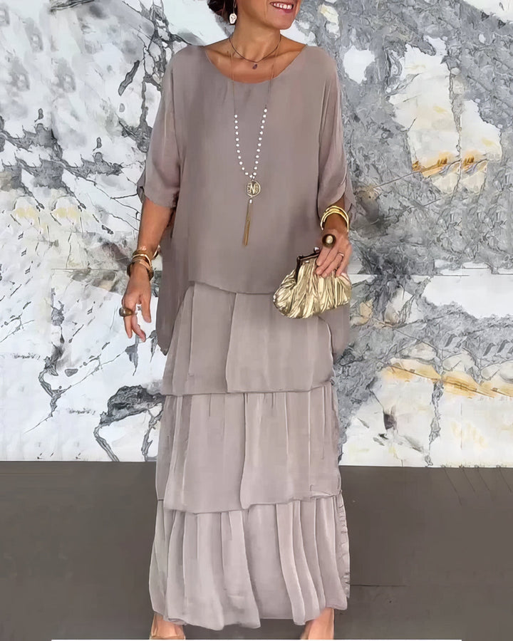 Lara - Vestido artístico folgado para Mulher