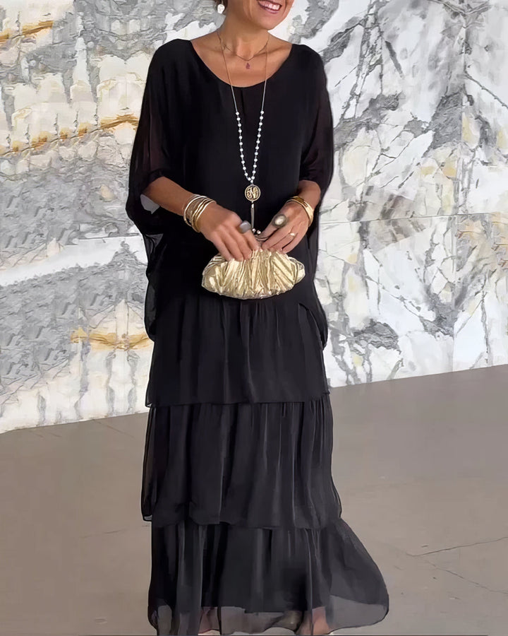 Lara - Vestido artístico folgado para Mulher