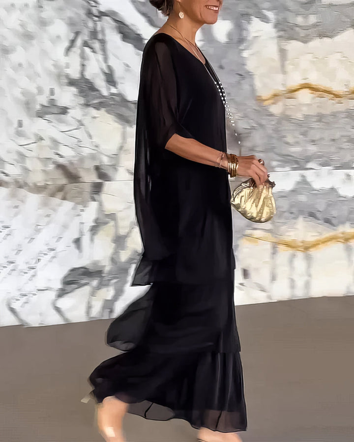 Lara - Vestido artístico folgado para Mulher