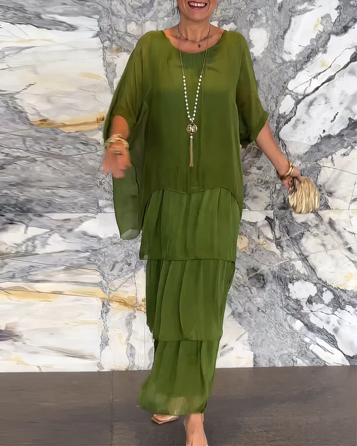 Lara - Vestido artístico folgado para Mulher
