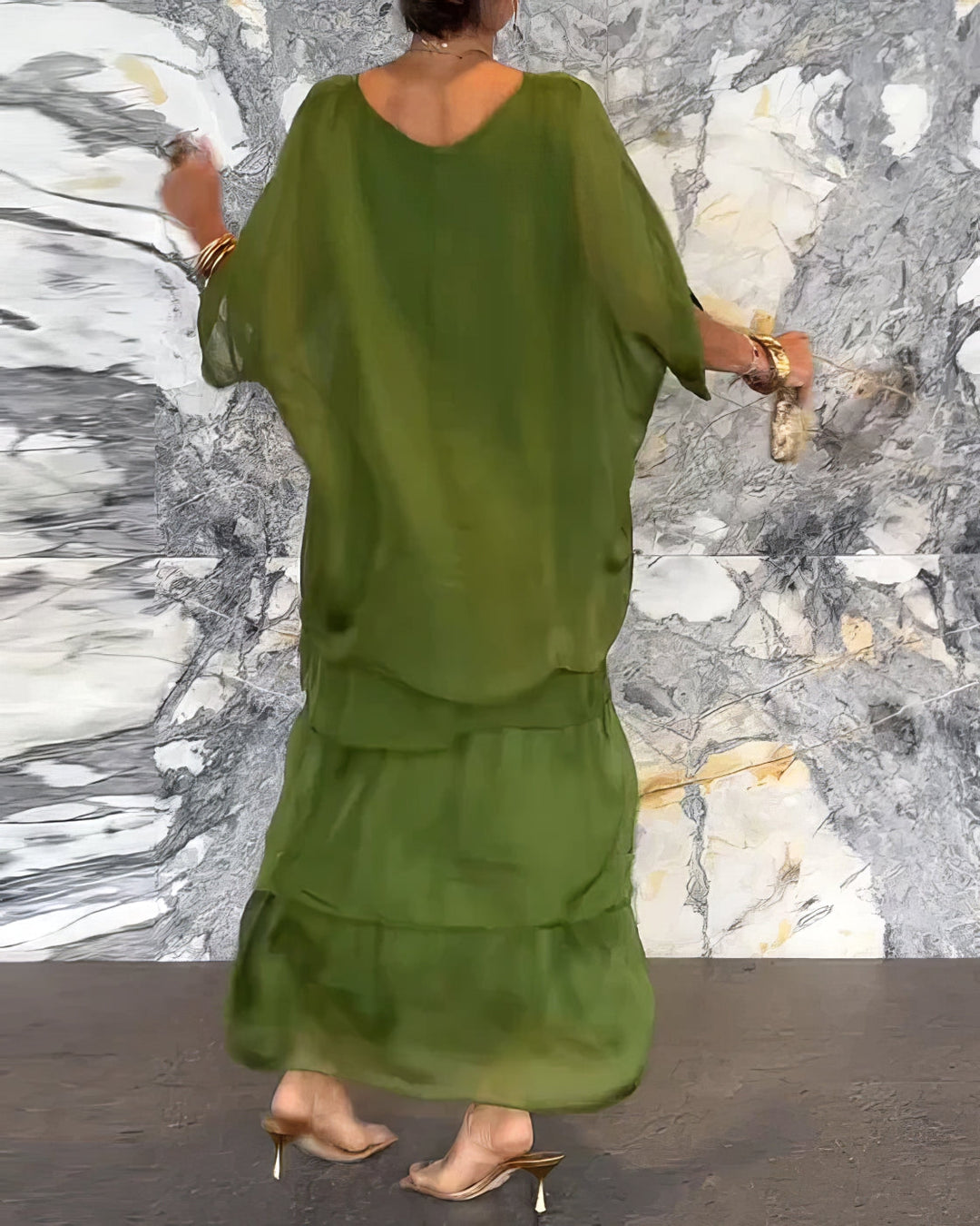 Lara - Vestido artístico folgado para Mulher