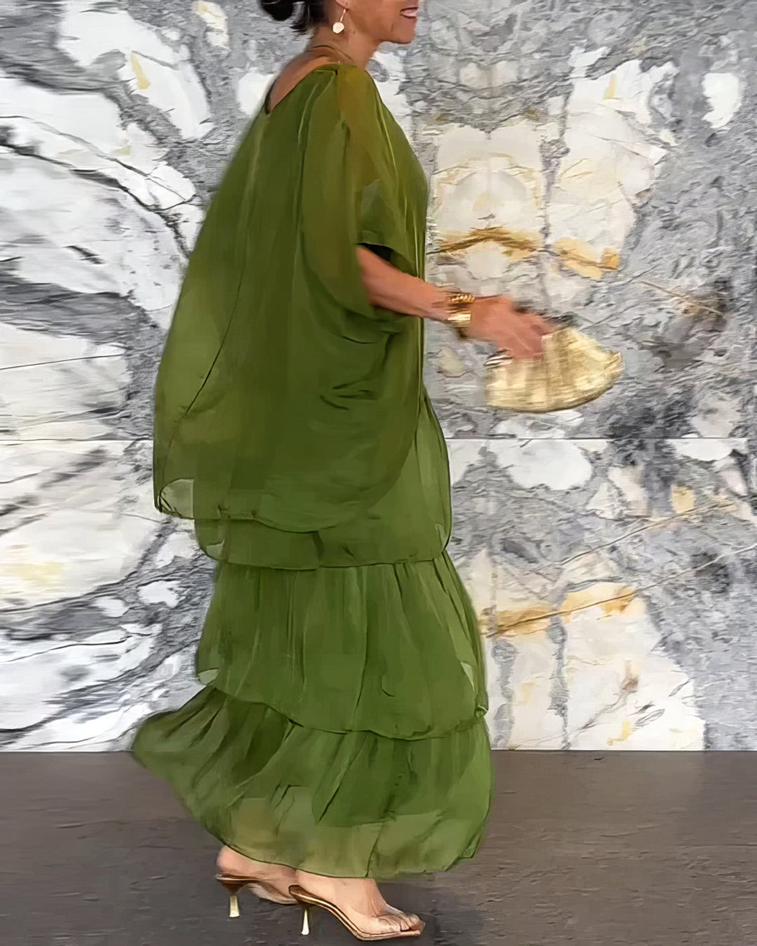 Lara - Vestido artístico folgado para Mulher
