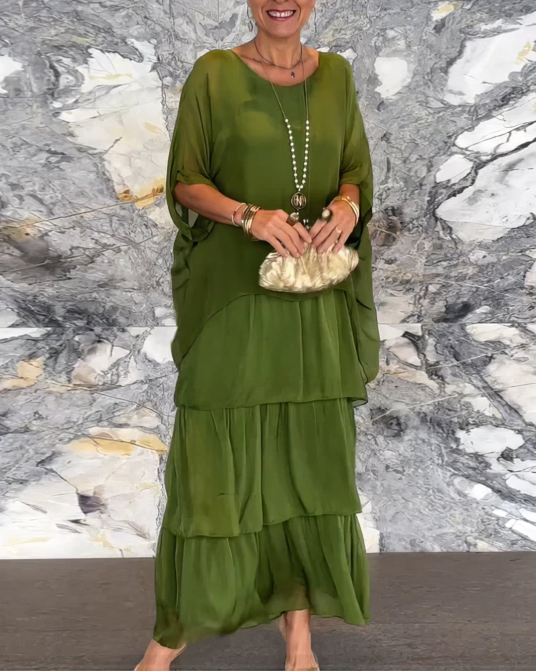 Lara - Vestido artístico folgado para Mulher