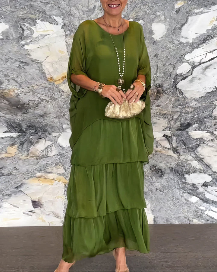 Lara - Vestido artístico folgado para Mulher