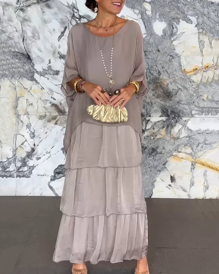 Lara - Vestido artístico folgado para Mulher